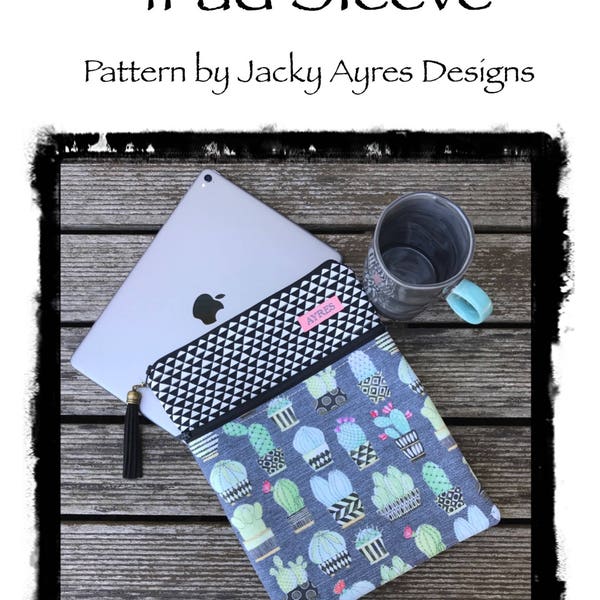 Pattern iPad/Tablet Sleeve - Instant Digital Download