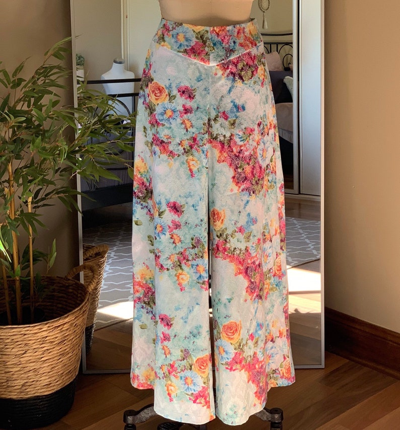 Melissa Floral Wide Leg Pants image 1