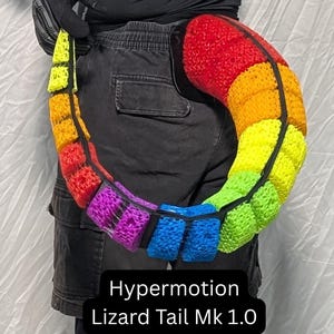 HyperMotion Eidechsenschwanz | Flexibler Schwanzwedel für Fursuiting oder Cosplay *Farbauswahl nach Wunsch*