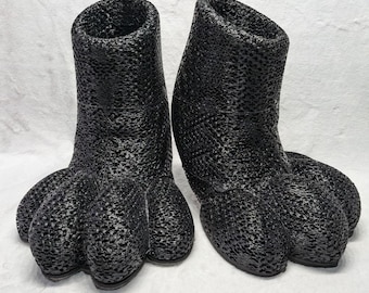 Flexible Fursuit Feetpaw Base - 3D Printed - TPU