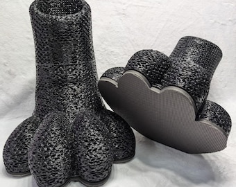 3D Printed TPU Fursuit Feetpaw Base: Breathable DIY Costume Paws