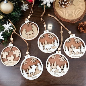 Personalized Christmas Tree Decorations, Hanging Ornaments, Christmas Ornaments, First Christmas Gifts,Yearly Ornament