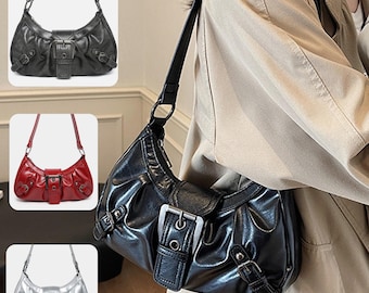 Vintage Shoulder Bag, Y2k Fashion Bag, Cute Basic Junky, Gothic Shoulder Bag, Fashion Shoulder Bag, Gift For Her