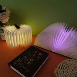 Personalized Night Light With Name, Customized Magnetic Cover Book Light, Unique Night Light, Home Decoration, Reading Light, Bedside Lamp