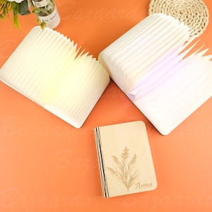 Personalized Flower Night Light, Book Light With Name, Magnetic Night Light, Birthday Gift, Teacher&#39;s Day Gift, Unique Gift, Home Decoration