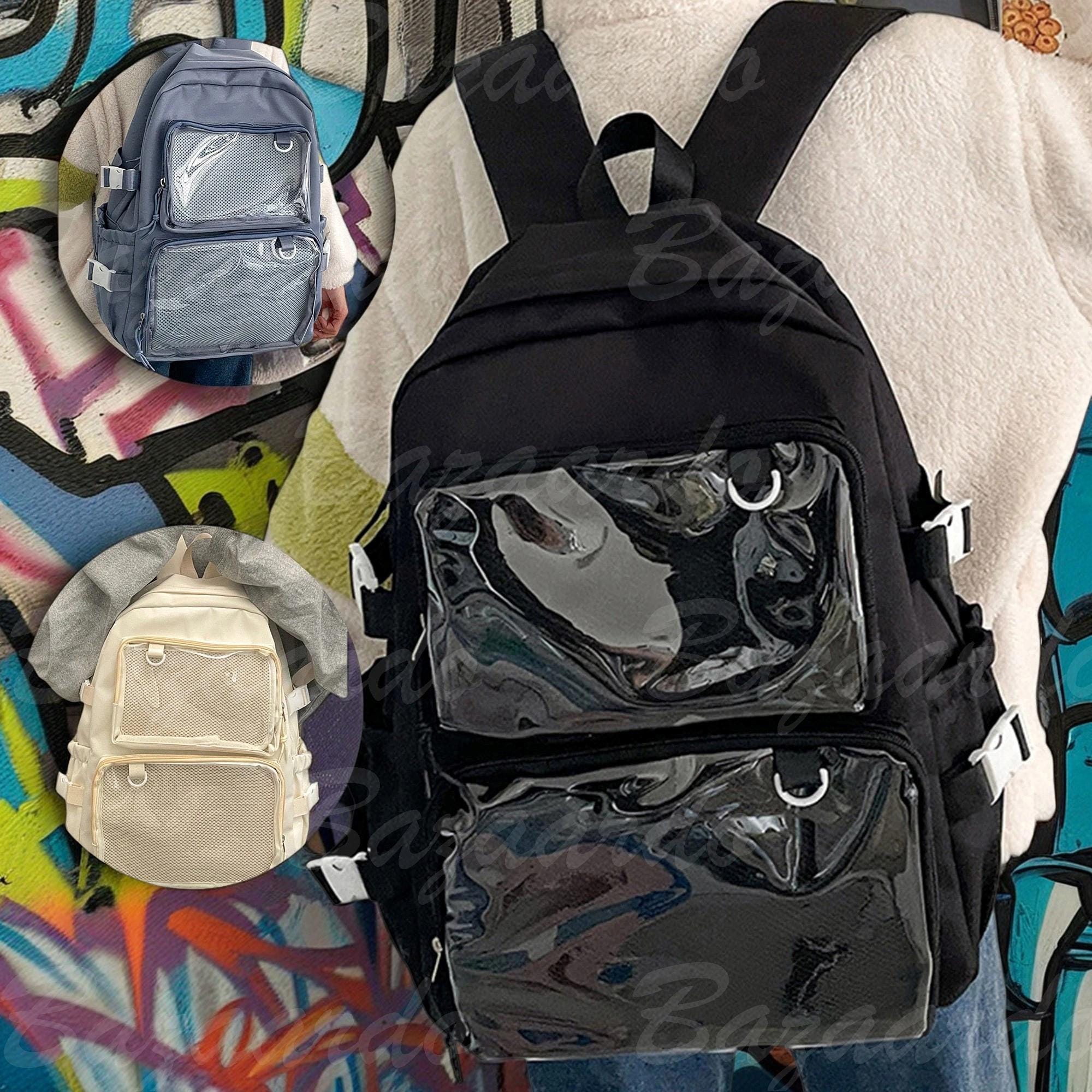 Ita Backpack, Waterproof Backpack, Pin Collection Backpack, Display Pin Bag, Versatile Ita Bag, Large Window Badge Bag