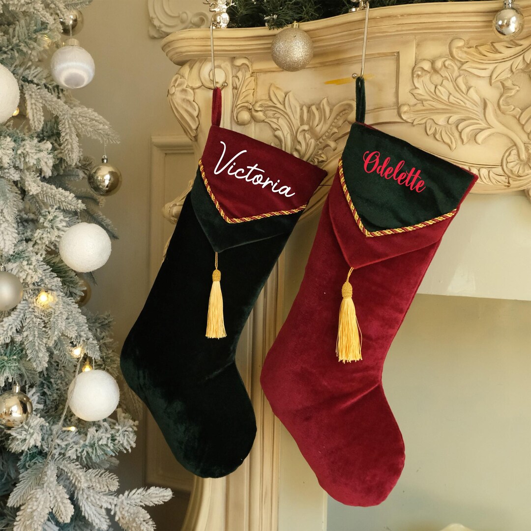 Personalized Velvet Christmas Stockings