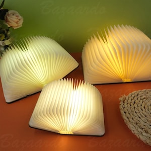 Custom Magnetic Book Light, Personalized Cover Night Light, Home Decoration, Unique Night Light, Night Light With Name