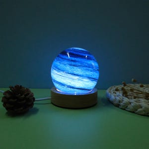 Customized Galaxy Crystal Ball Night Light,Night Sky Light with Name,LED Planet Night Light,Table Lamp Room Decoration,Gift for Her
