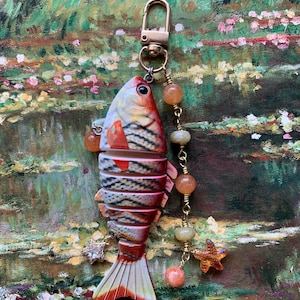 Goldfish lure keychain