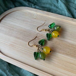 lemon lime earrings