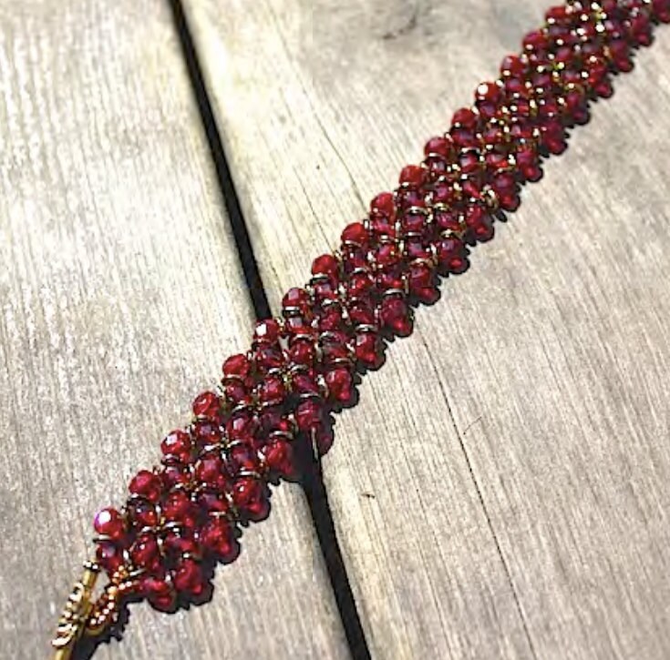 Lena DIY Tutorial, Bracelet With Czech Firepolished and O-beads - Etsy