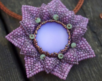 TUTORIAL - Mina, DIY pendant with seed beads