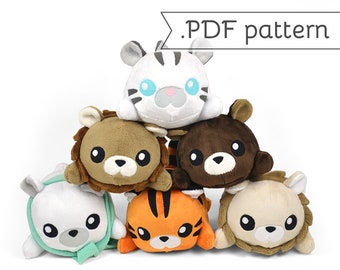 tiger stuffed animal pattern