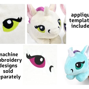 Unicorn Pegasus Merpony Kelpie Hippocampus Pony Horse Plush Sewing Pattern .pdf Tutorial image 6