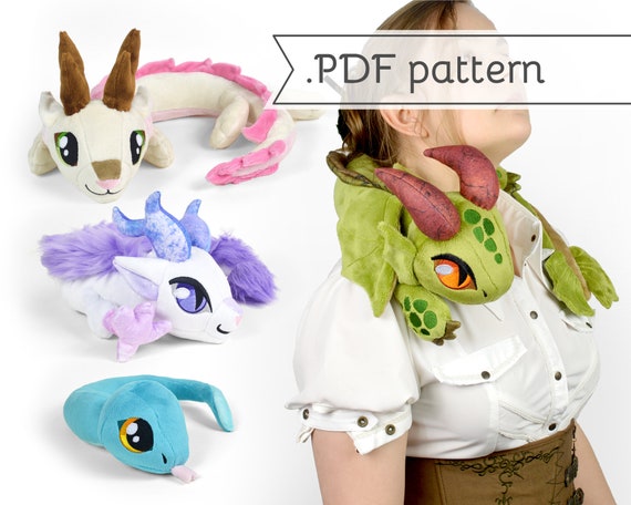 Patron Couture PDF Peluche 4 Modèles Animaux