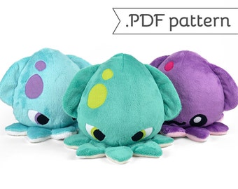 Kraken Squid Plush .pdf Sewing Pattern