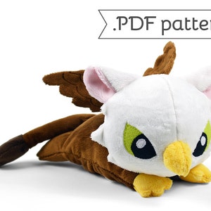 Griffin Plush Eagle Lion Bird Monster .pdf Sewing Pattern