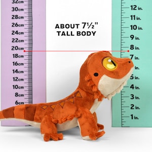 Pet Lizard Plush Sewing Pattern .pdf Tutorial Leopard Gecko Crested Bearded Dragon image 8