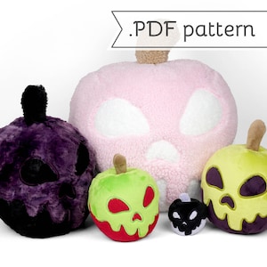 Poison Apple Plush Pillow Sewing Pattern .pdf Tutorial