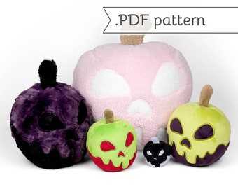 Poison Apple Plush Pillow Sewing Pattern .pdf Tutorial