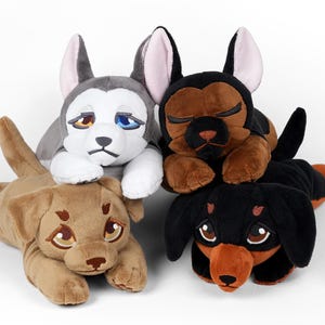 Lap Dog Plush Stuffed Animal in Minky Faux Fur