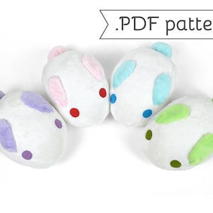 Usagi Manju (Sweet Rabbit Bun) Plush .pdf Sewing Pattern