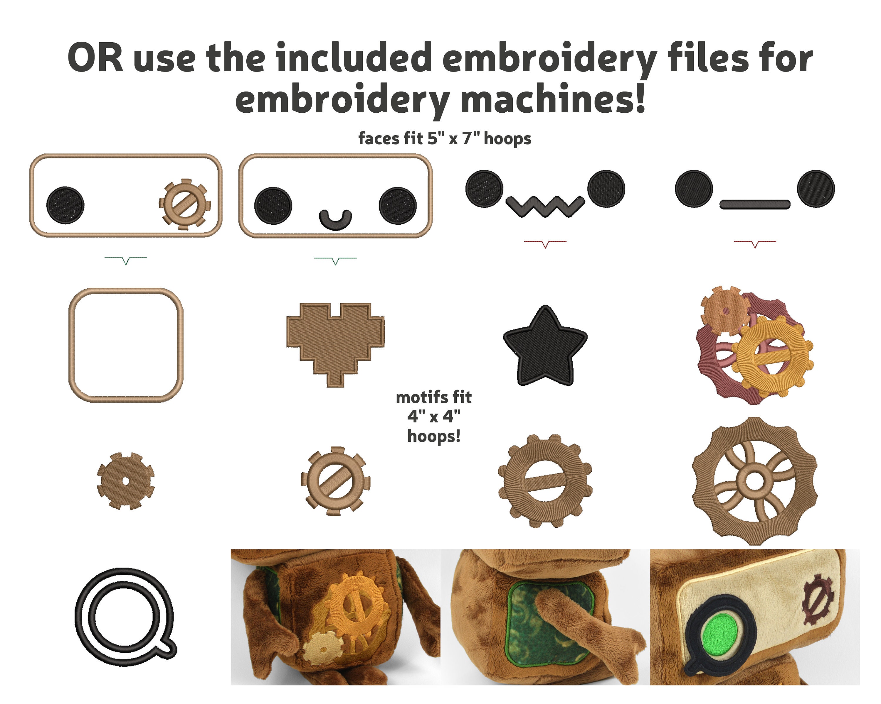 Robot Steampunk Plush Sewing Pattern .pdf Tutorial Etsy