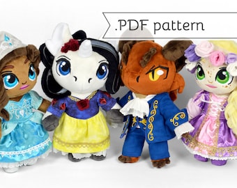 Prince & Princess Expansion Sewing Pattern .pdf Tutorial Dress Fairy Tale