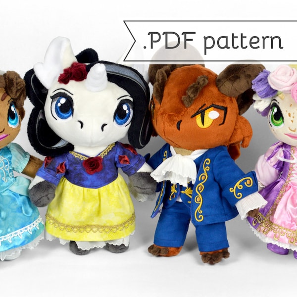 Prince & Princess Expansion Sewing Pattern .pdf Tutorial Dress Fairy Tale