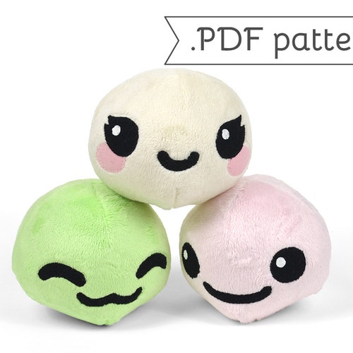 Mochi rice Dumpling Plush With Animal Variations .pdf Sewing - Etsy Norway Mochi rice Dumpling Plush With Animal Variations .pdf Sewing - Etsy Norway