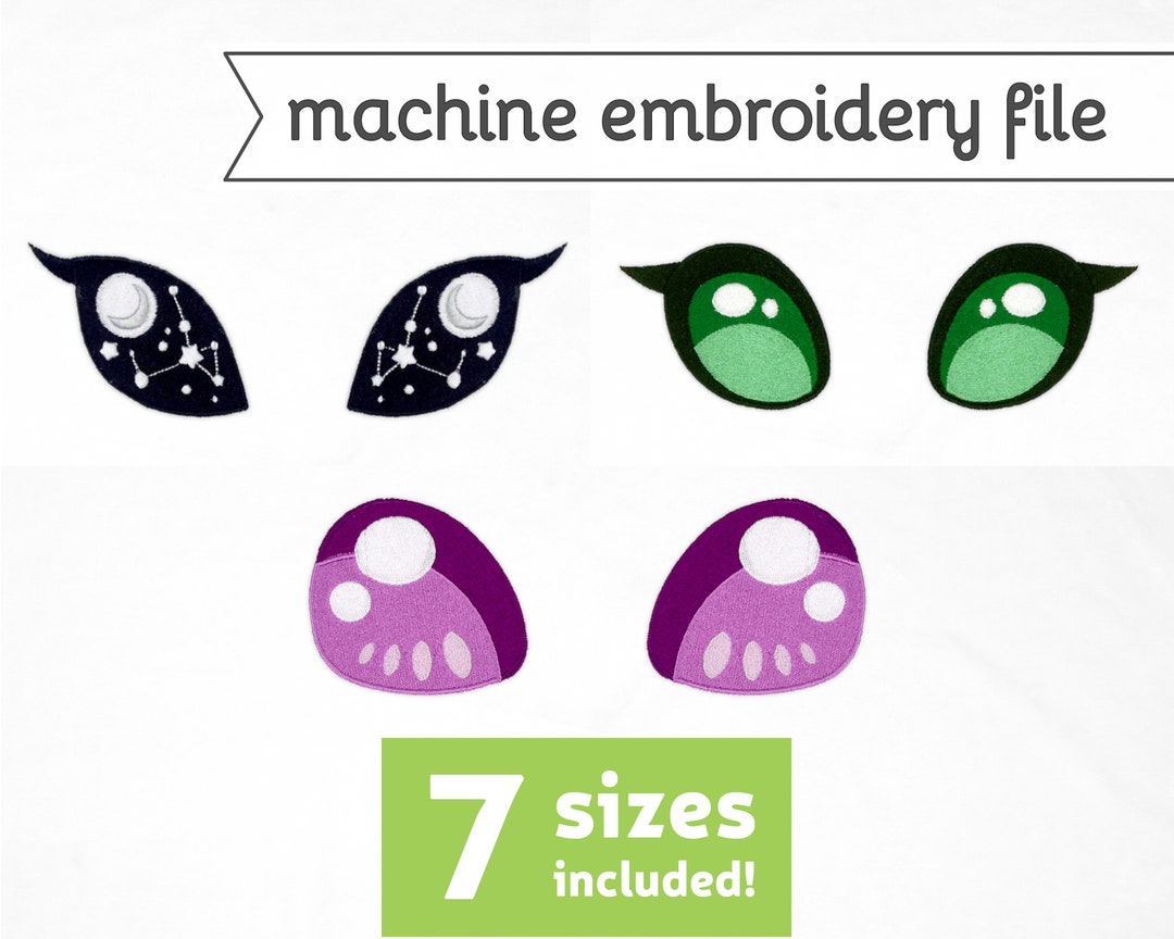 Bug Eyes Machine Embroidery File Design for Plush 7 Sizes - Etsy