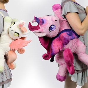 Unicorn Plush Backpack Sewing Pattern .pdf Tutorial Stuffed Animal image 8