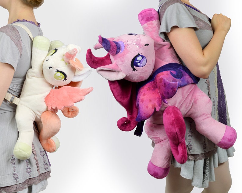 Unicorn Plush Backpack Sewing Pattern .pdf Tutorial Stuffed Animal image 8