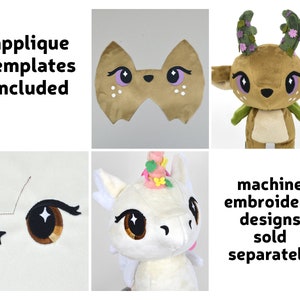 Fawn & Unicorn Chibi Plush Sewing Pattern .pdf Tutorial image 10