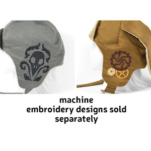 Steampunk Aviator Cap Sewing Pattern .pdf Cat Fox Deer Rabbit Leather image 8