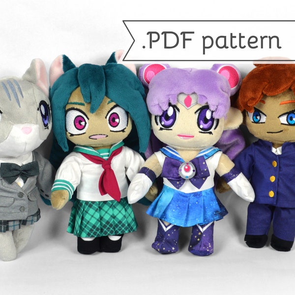 Doll School Uniforms Expansion Sewing Pattern .pdf Tutorial Sailor Suit Blazer