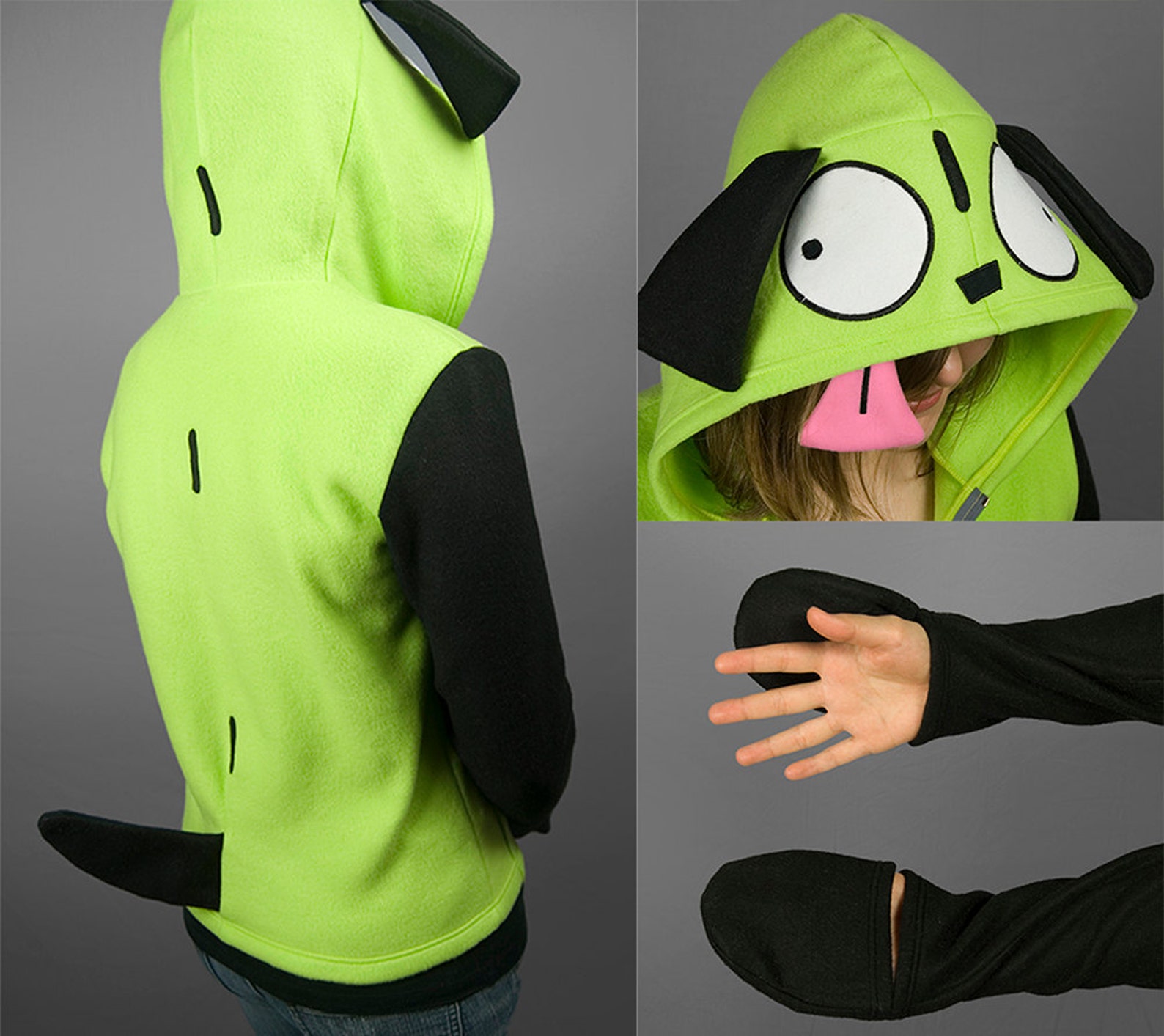 GIR from Invader Zim Costume Hoodie Made to Order | Etsy