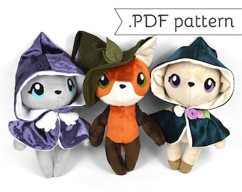 Woodland Witches Anthro Doll Plush Sewing Pattern .pdf Tutorial