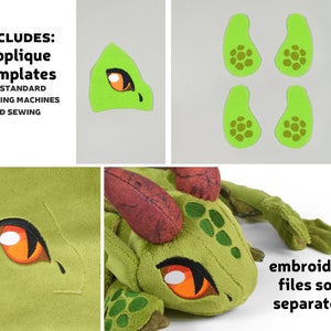 Neck Dragon Plush Sewing Pattern .pdf Tutorial Posable Wearable Shoulder Accessory Eastern Snake image 10