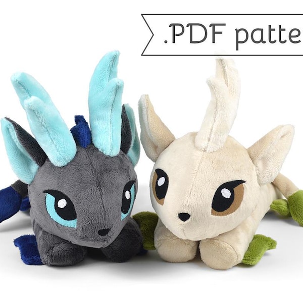 Kirin Qilin Youkai Monster Asian Japanese Unicorn Animal Plush Sewing Pattern .pdf Tutorial