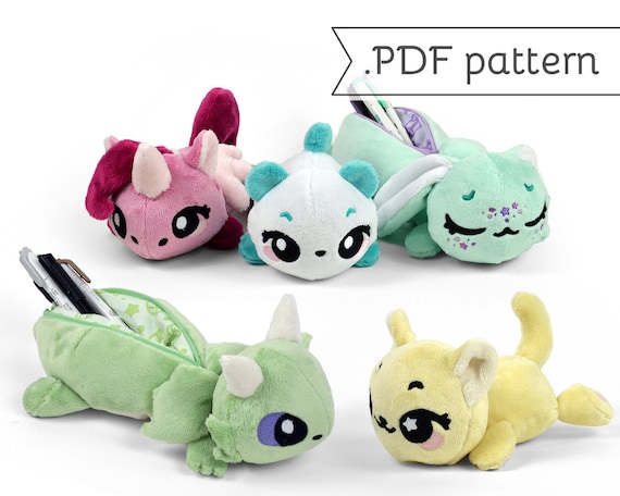 Pencil Plush Pouch Belly Flop Style Sewing Pattern .pdf Tutorial Stuffed  Animal -  Canada