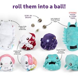 Isopod Roly Poly Pillbug Plush Animal Sewing Pattern .pdf Tutorial Wood Louse image 4