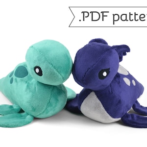 Loch Ness Monster Plush Nessie .pdf Sewing Pattern