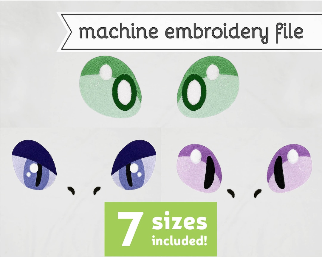 Bug Eyes #2 Machine Embroidery File Design for Plush 7 Sizes - Etsy