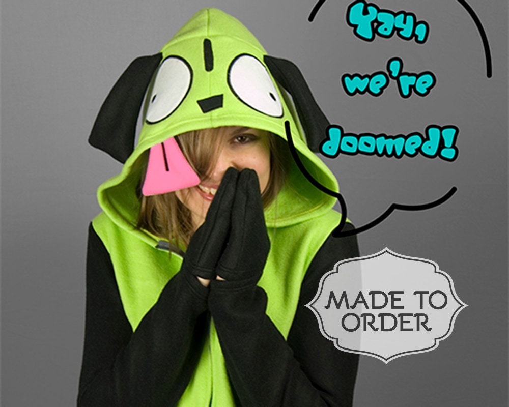 Invader Zim GIR Cosplay Girls Hoodie Hot Topic | lupon.gov.ph