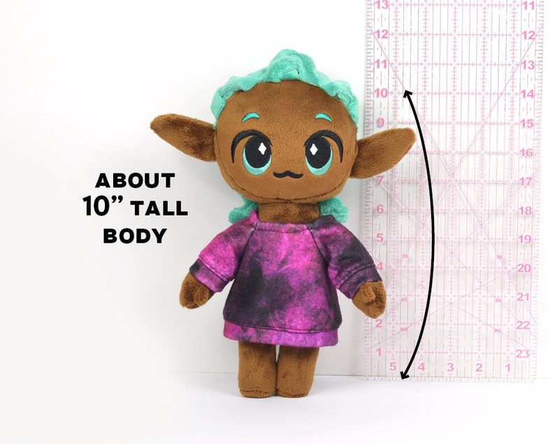 Chibi Human Doll Plush Sewing Pattern .pdf Tutorial with image 6