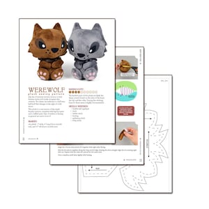 Werewolf Wolf Monster Lycan Lycanthrope Plush Sewing Pattern .pdf Tutorial image 5