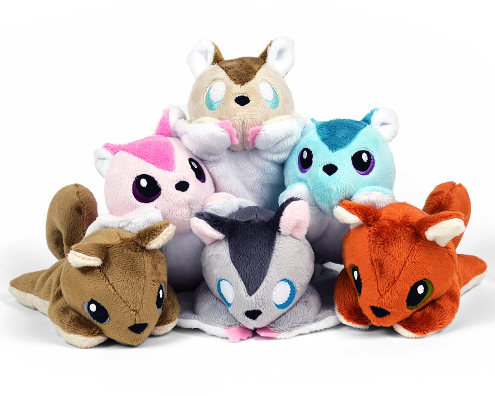 Squirrel Sugar Glider Pocket Beanie Plush Toy Stuffed Animal Etsy