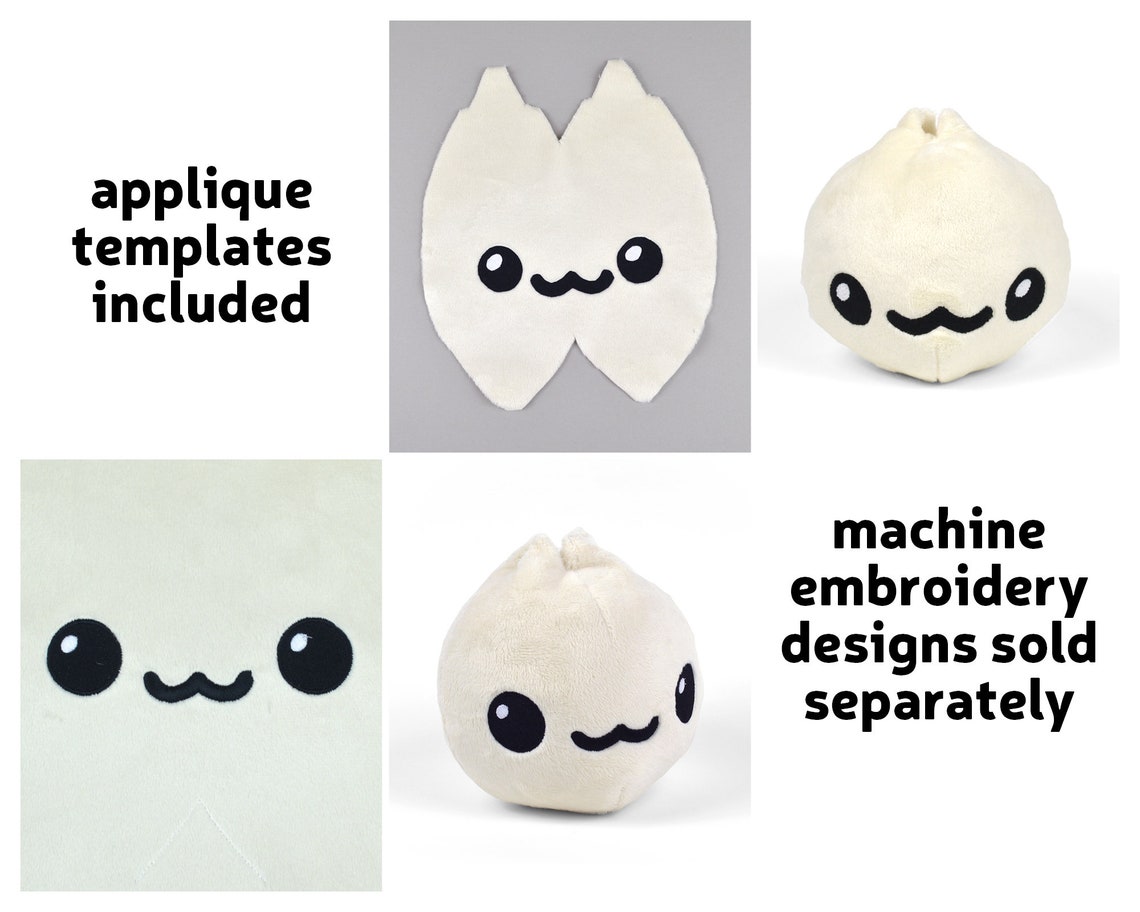 Nikuman meat Bun Plush .pdf Sewing Pattern - Etsy